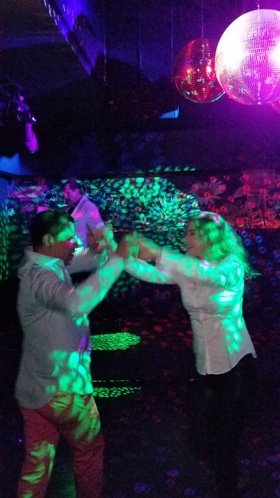 A couple dancing at one of the best parties in NYC.