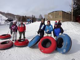 Group from NYC snow tubing 