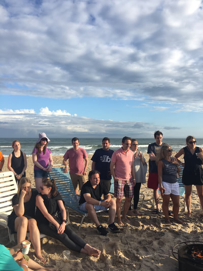 young professionals from nyc on the beach at our montauk summer share 